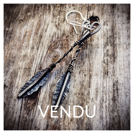 Boucles "Plumes divines"