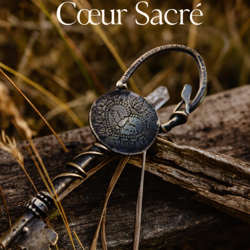 Pendentif clef  Cœur Sacré Pendentif clef  Cœur Sacré