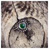 Bague diopside et argent T56 Bague diopside et argent T56