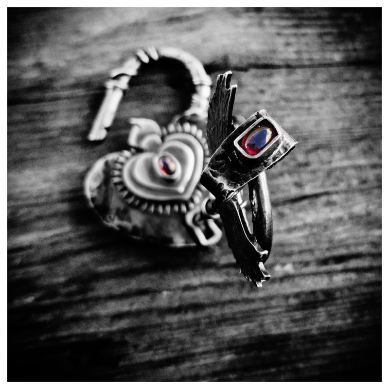 Duo pendentif clef cadenas