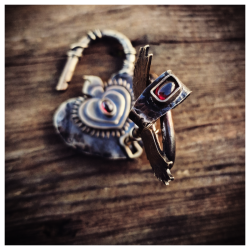 Duo pendentif clef cadenas