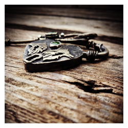 Duo pendentif "Le cœur est la clef"