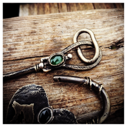 Duo pendentif "Le cœur est la clef"