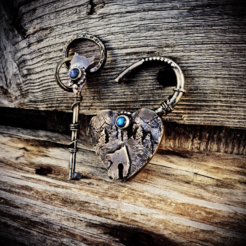 Duo pendentif  "Merveilles Boréales"