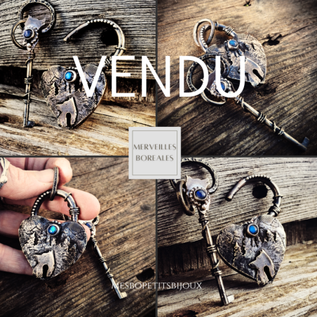 Duo pendentif  "Merveilles Boréales"