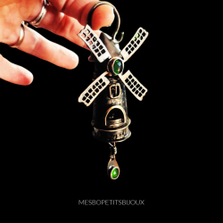 Pendentif Moulin Artisanal Français, Bijou d’Art , pendentif photo