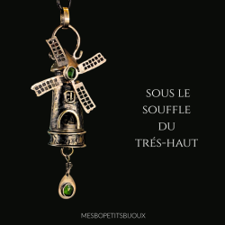 Pendentif Moulin Artisanal Français, Bijou d’Art , pendentif photo