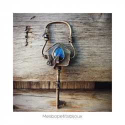 Pendentif coffre "La maison aux oiseaux"